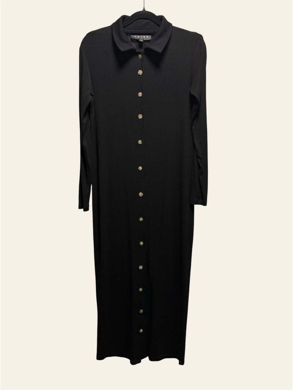 Third Button Down Ribbed Dress